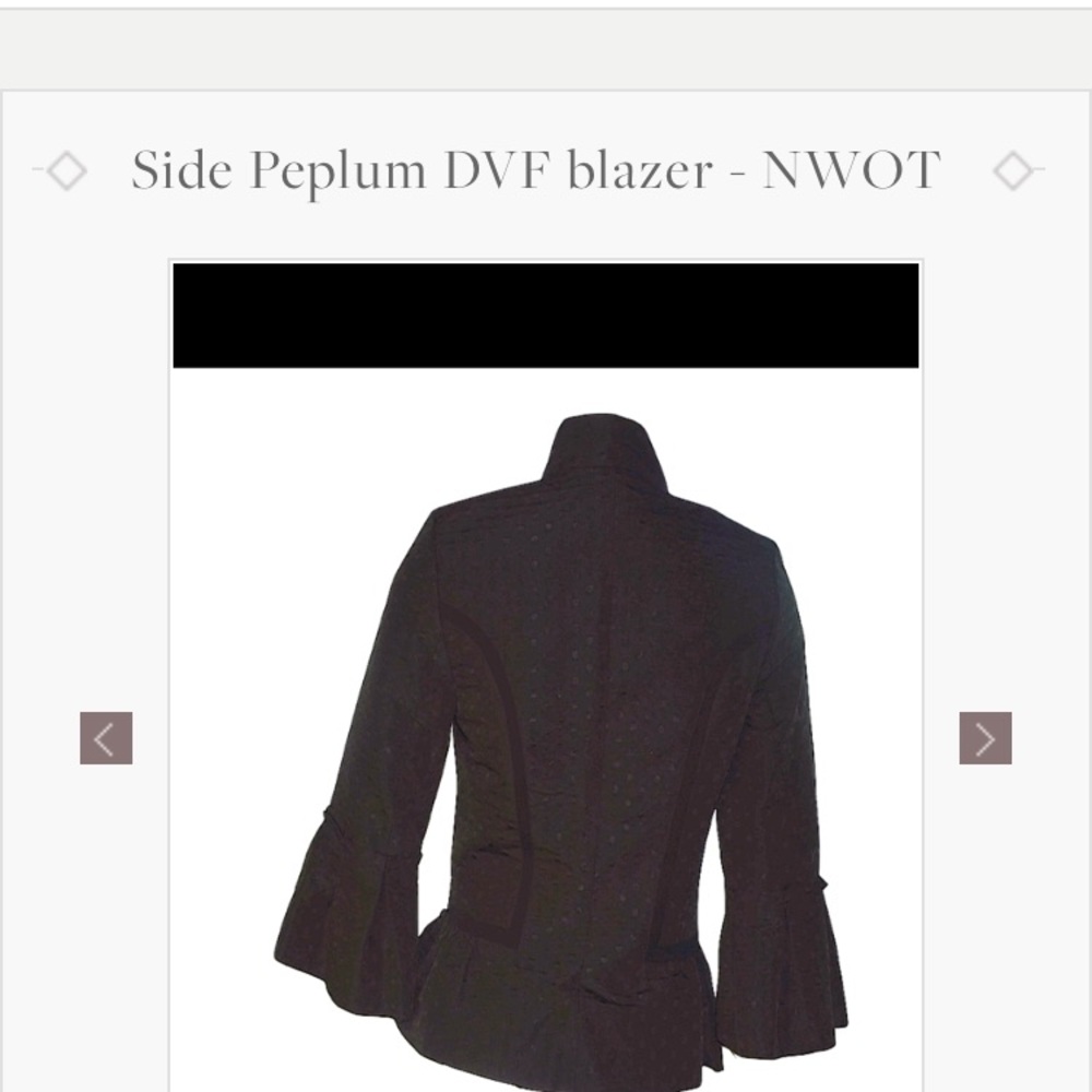 Diane Von Furstenberg peplum jacket - Picture 2 of 3
